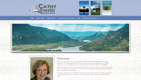 Celebration Web Design Site - Cathy Everitt Author