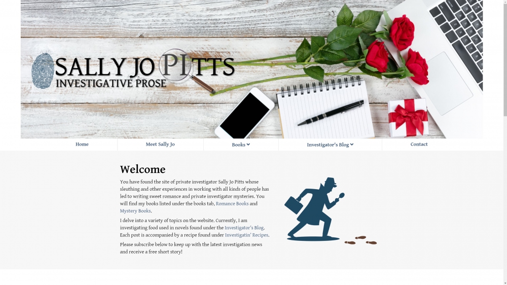 Celebration Web Design Site - Sally Jo Pitts Author